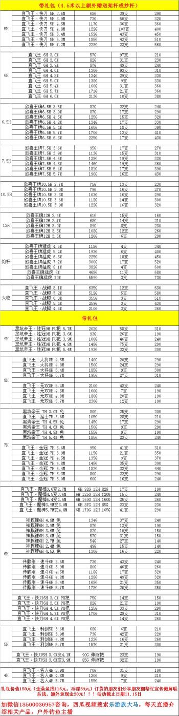 北京直飞王双十一鱼竿特惠（截止日期11.15，数量有限欲购从速）  -图7