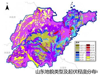 高清彩色地图，看山东十六市地形地貌  -图2