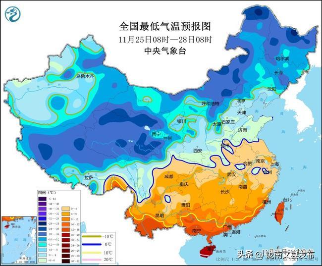 冷冷冷，寒潮威力不减！甘肃大部气温继续下降↓  -图3